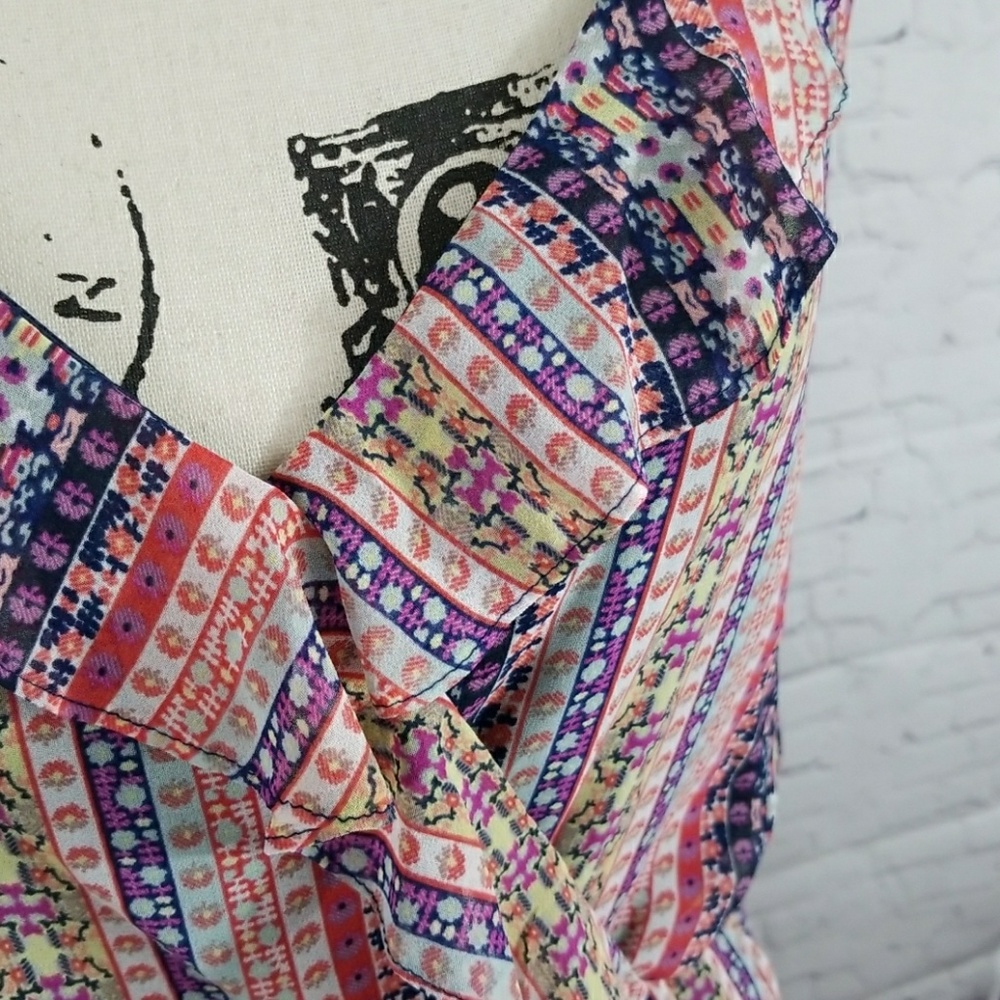 Bcbgeneration Printed Surplice Romper - image 3